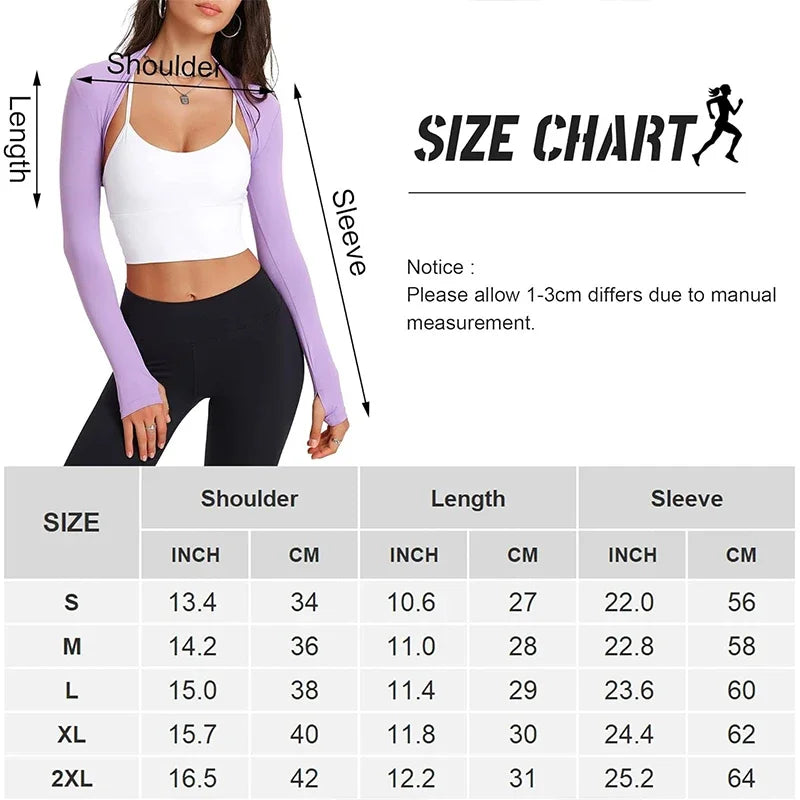 Aiithuug Workout Ballet Shrug Arm Sleeves