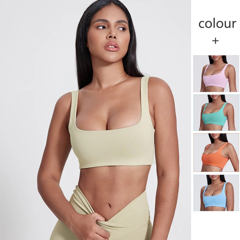 Sexy U-Neck Sports Bra Gym Workout