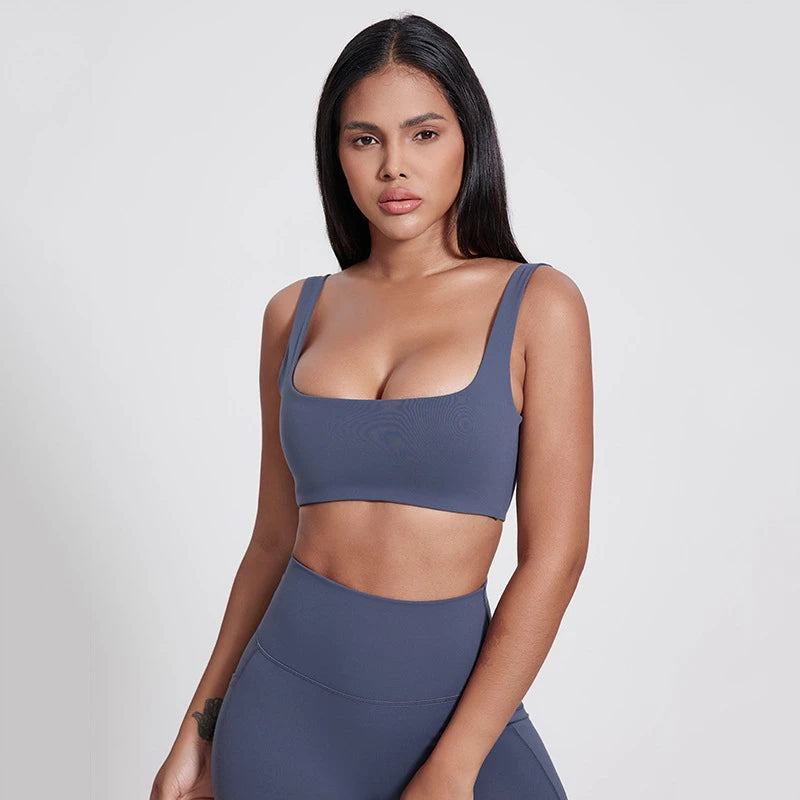 Sexy U-Neck Sports Bra Gym Workout