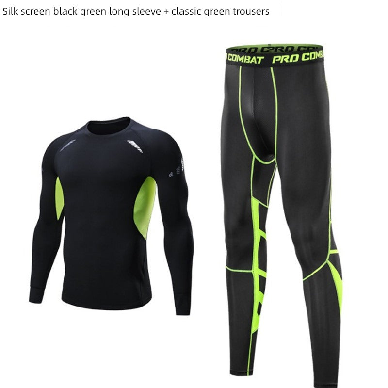 Men's Three-Piece Suit Quick-Dry Basketball Sports Spring & Fall Workout Clothes