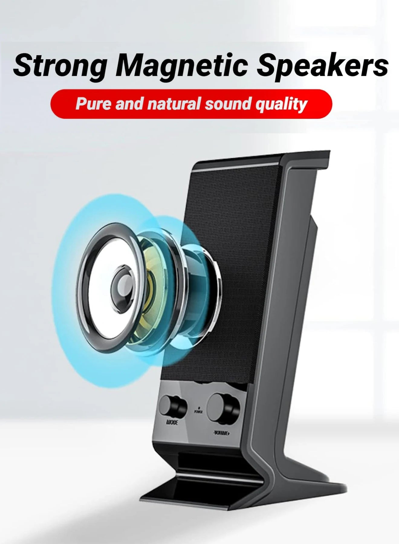 Speaker Compact Volume Control and 3.5 Mm Audio Plug