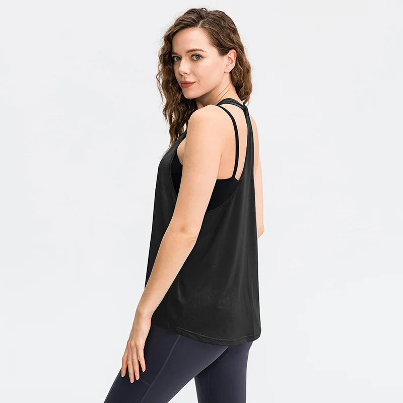 Sweat-Wicking, Quick-Drying, Fitness, Running, Loose Top, Vest