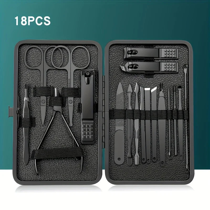 24PCS Set Professional Manicure Set Kits Stainless Steel