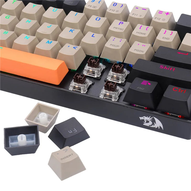 Redragon Pro Draconic Wireless RGB Bluetooth/2.4Ghz/Wired 3-Mode 61 Keys