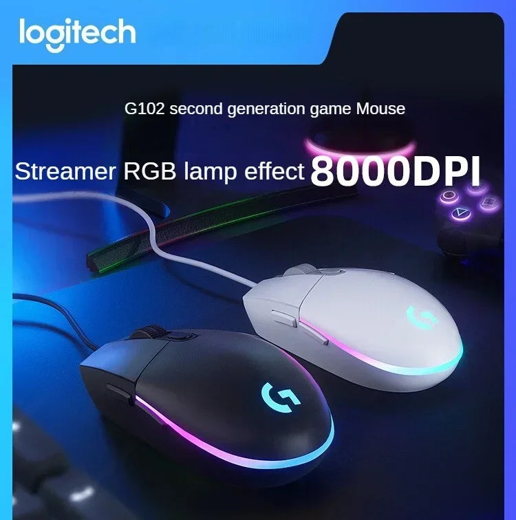 Logitech G102 Mouse Second Generation Wired E-sports Mouse