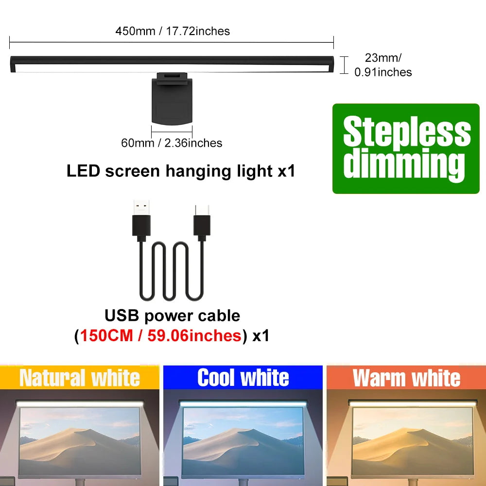 Led Monitor Light Bar Screen Hanging Light