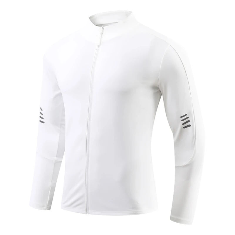 Men's Long Sleeved T-Shirt Spring Autumn New Sports Fitness Track And Field Wear Cycling Quick Dry Breathable Round Neck Tight