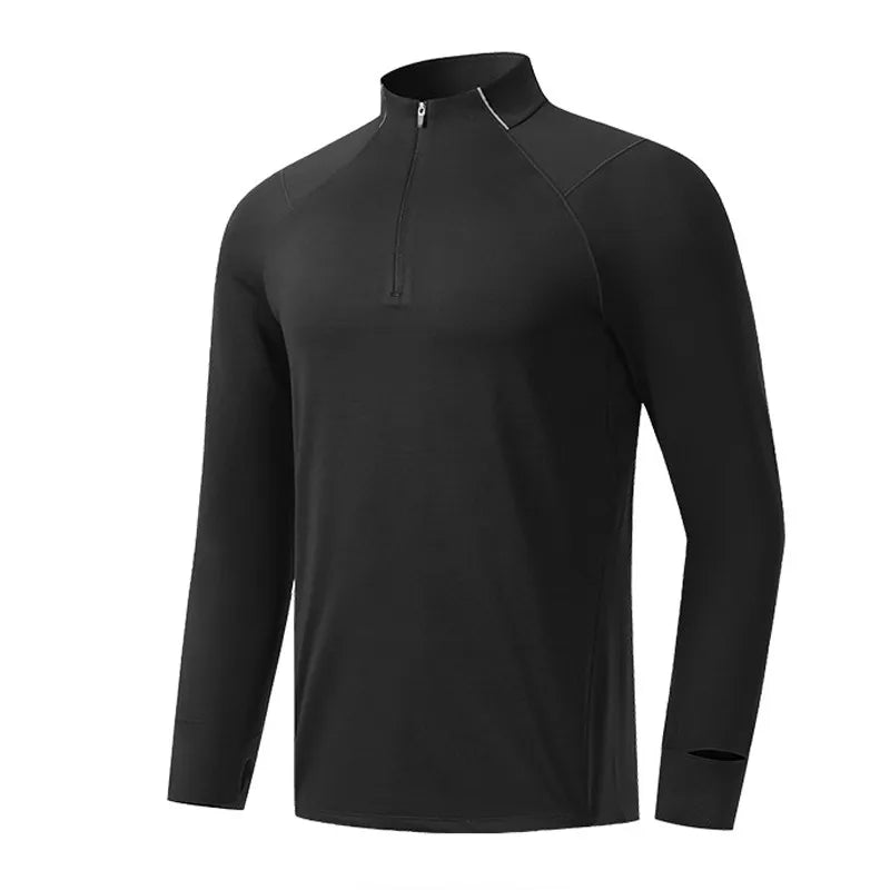 Men Women Compression Running Long Base T Shirt Fitness Sport Basketball Football Zipper Soccer Training Gym Bottom Clothes 109