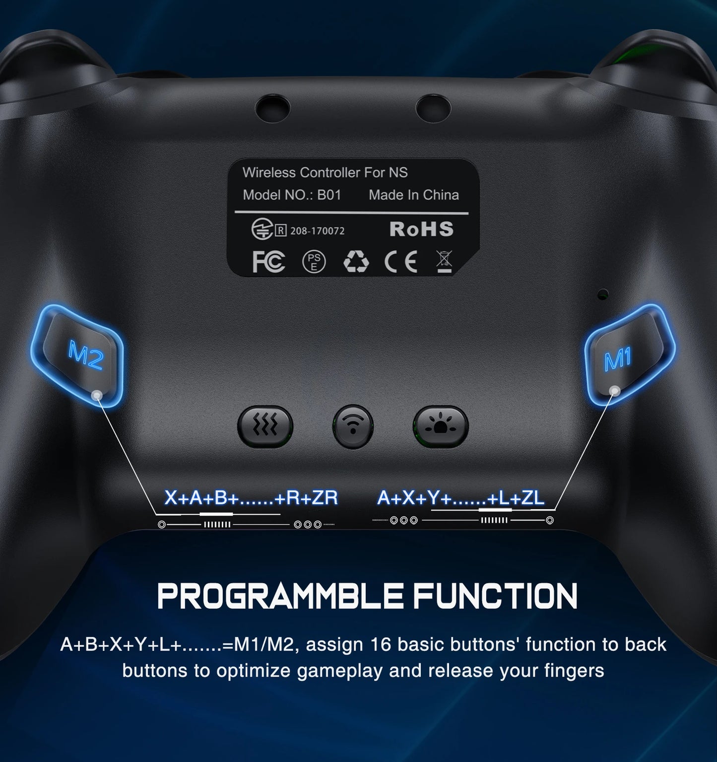 BEBONCOOL Wireless Bluetooth Controller For Nintendo Switch and PC