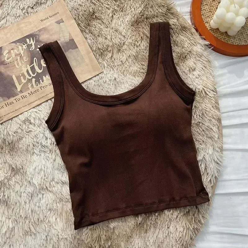 Sports Yoga Vest Underwear Black White Bra Tank Top Women