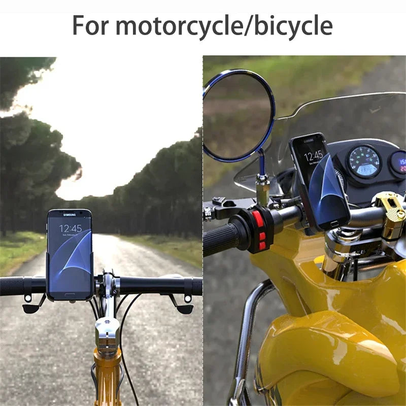 VIKEFON Aluminum Alloy Motorcycle Bike Bicycle Phone Holder for 4-7 inch