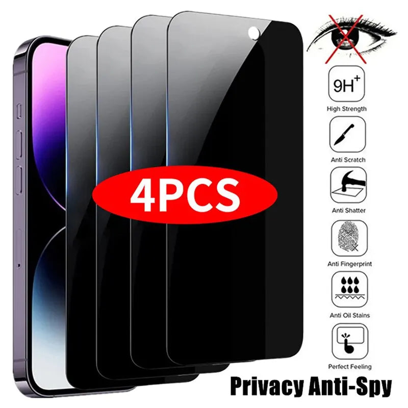 4PCS Privacy Screen Protector For iPhones