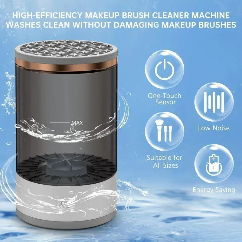 USB Plug Portable Electric Makeup Brush Cleaner with Rubber