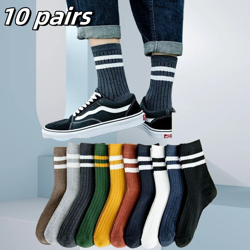 10pairs Breathable Cotton Sports