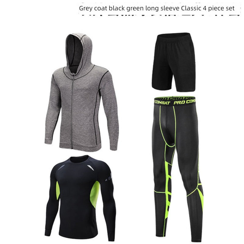 Men's Three-Piece Suit Quick-Dry Basketball Sports Spring & Fall Workout Clothes