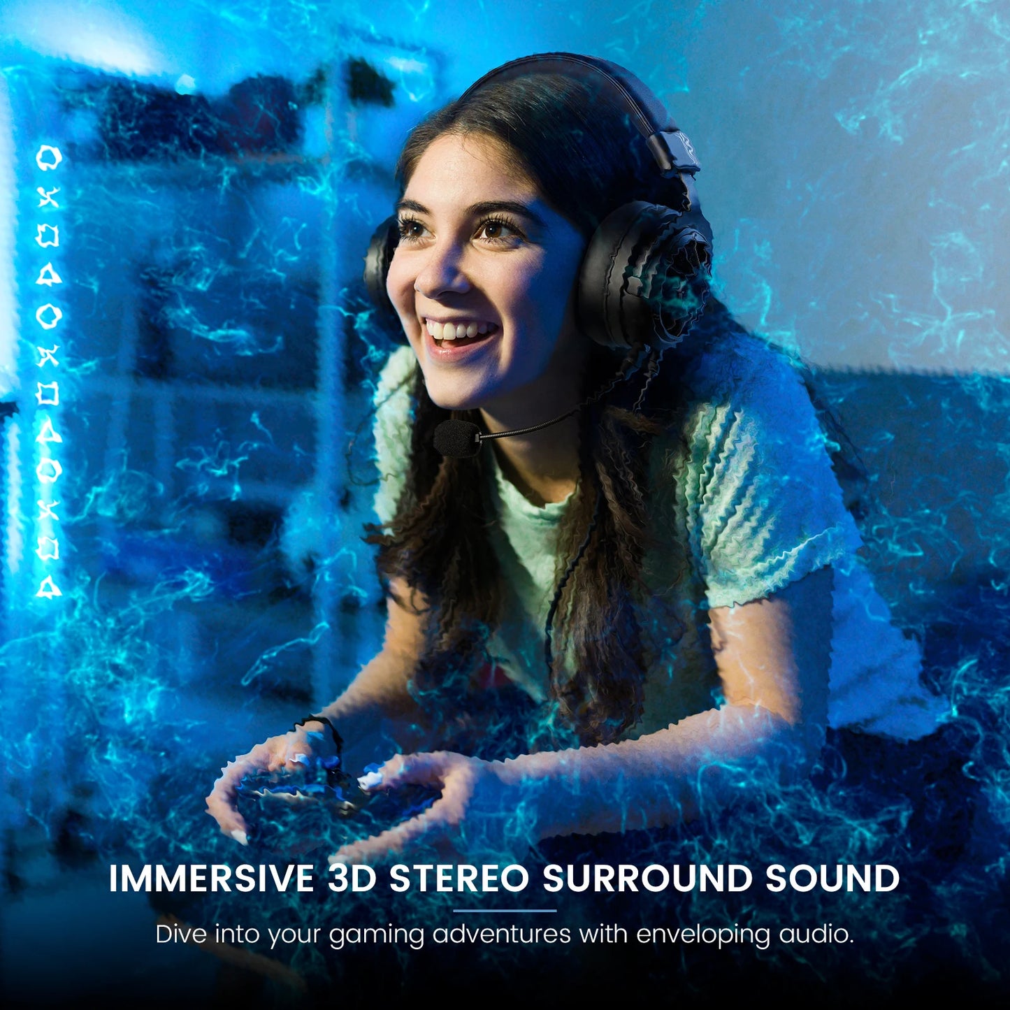 EKSA E5000 Wired Gaming Headset Over-Ear Stereo Gamer Headphones