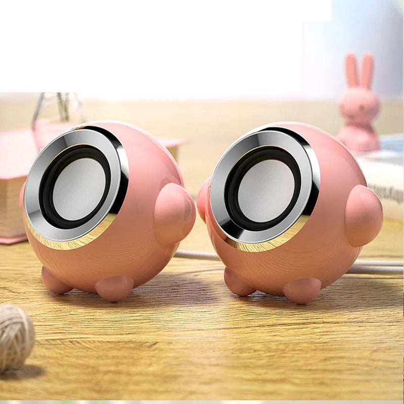 Pink Computer Speakers For PC Laptop