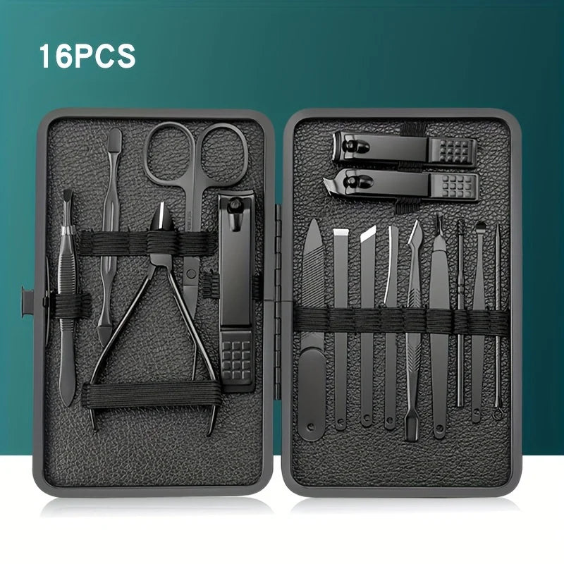 24PCS Set Professional Manicure Set Kits Stainless Steel