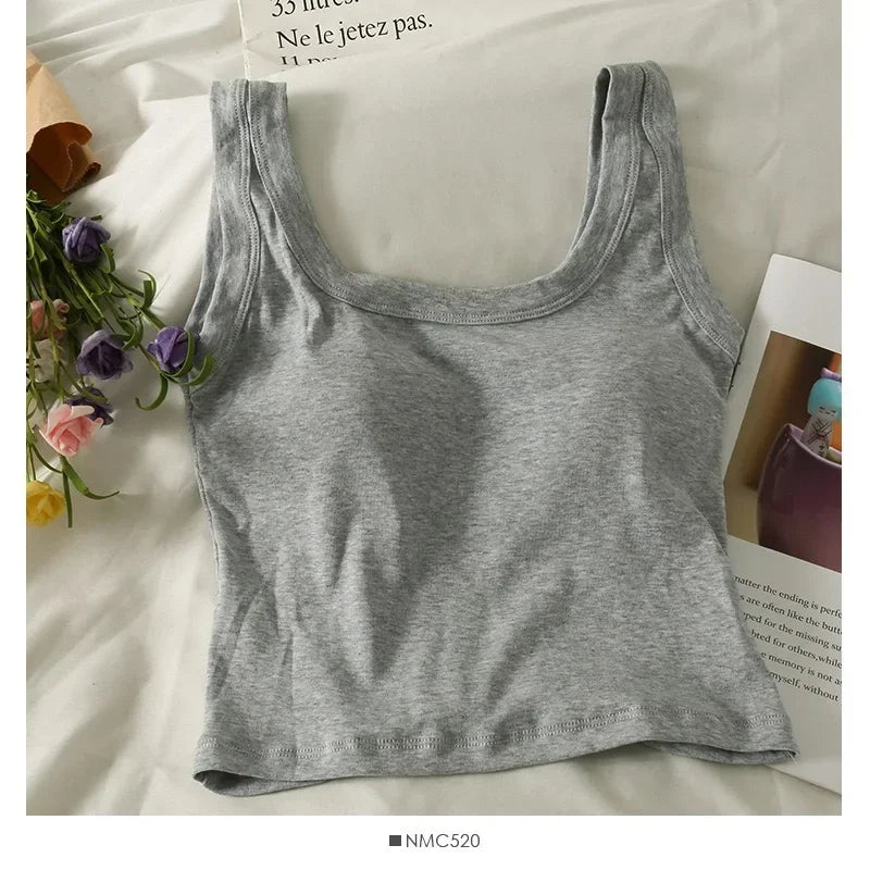 Sports Yoga Vest Underwear Black White Bra Tank Top Women