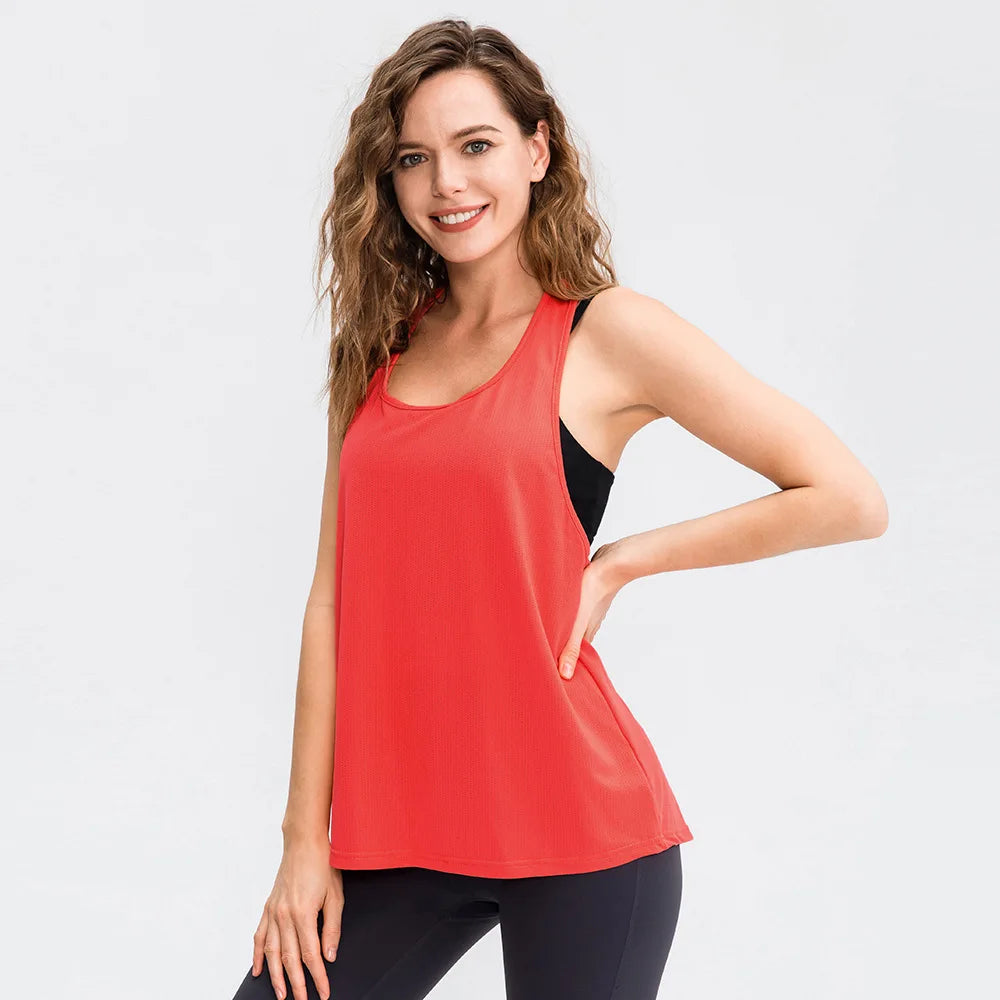 Sweat-Wicking, Quick-Drying, Fitness, Running, Loose Top, Vest