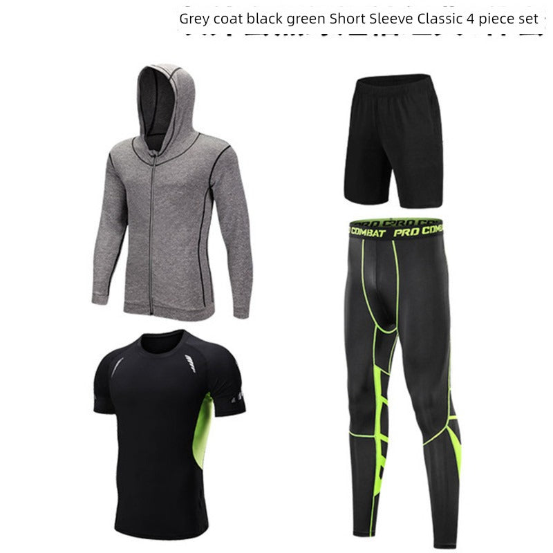 Men's Three-Piece Suit Quick-Dry Basketball Sports Spring & Fall Workout Clothes