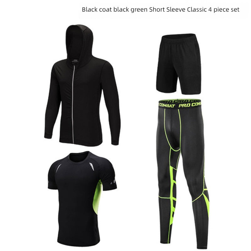 Men's Three-Piece Suit Quick-Dry Basketball Sports Spring & Fall Workout Clothes