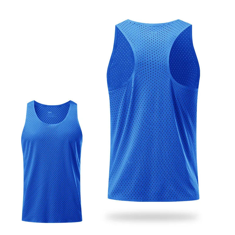 5 Colors Men's Marathon Running Quick Dry Training Top Mesh