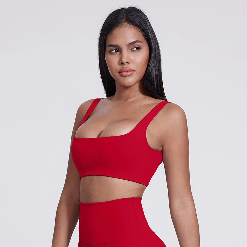 Sexy U-Neck Sports Bra Gym Workout