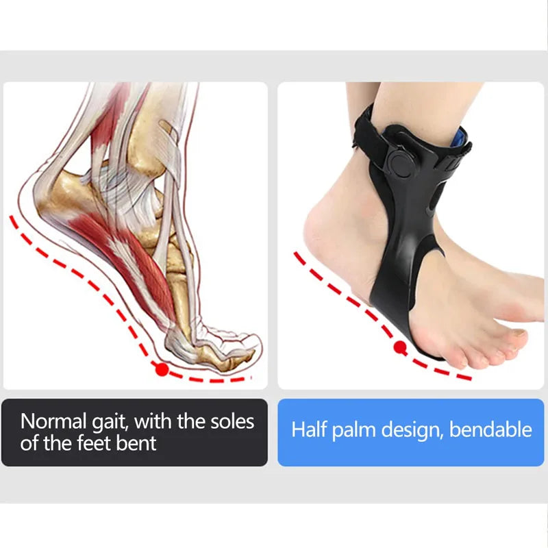 1PC AFO Drop Foot Brace Orthosis Ankle Support-With Comfortable Inflatable Airbag