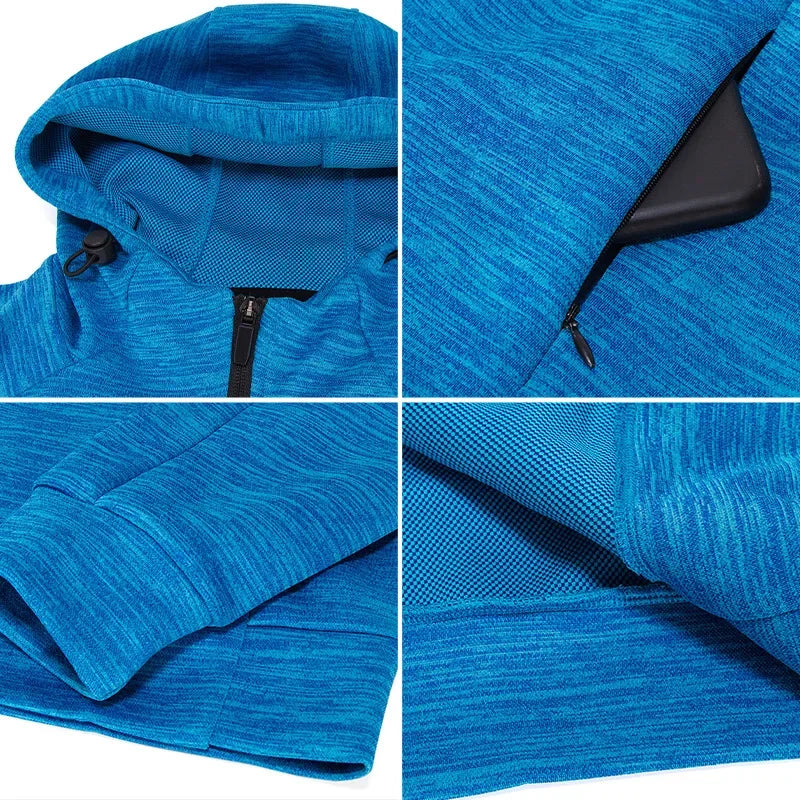 Sportwear Workout Coat Jogging Hooded Shirt Outdoor Sweatshirt Keepwarm