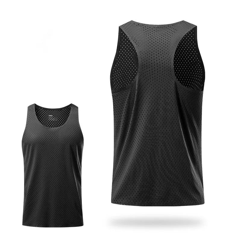 5 Colors Men's Marathon Running Quick Dry Training Top Mesh