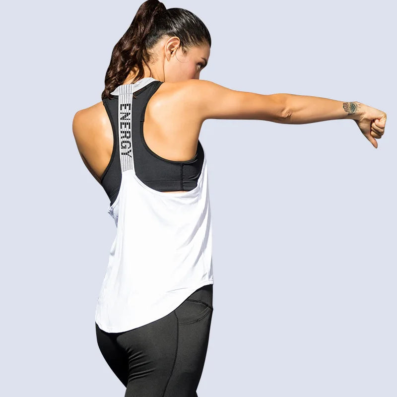 Yoga tops ladies gym shirts