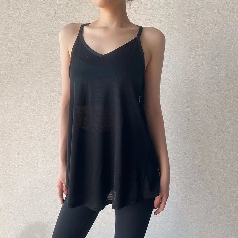 Vest Sports Wears Dry Fit Yoga Pilates Shirts Training Ladies Tank Tops