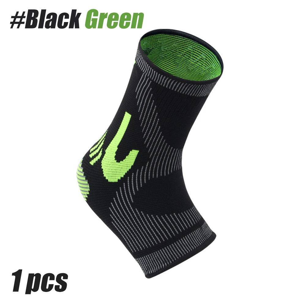 1Pcs Ankle Compression Sleeve for Women/Men,Ankle Brace for Sprained, Toeless Compression Sock for Arch & Heel Pain Relief