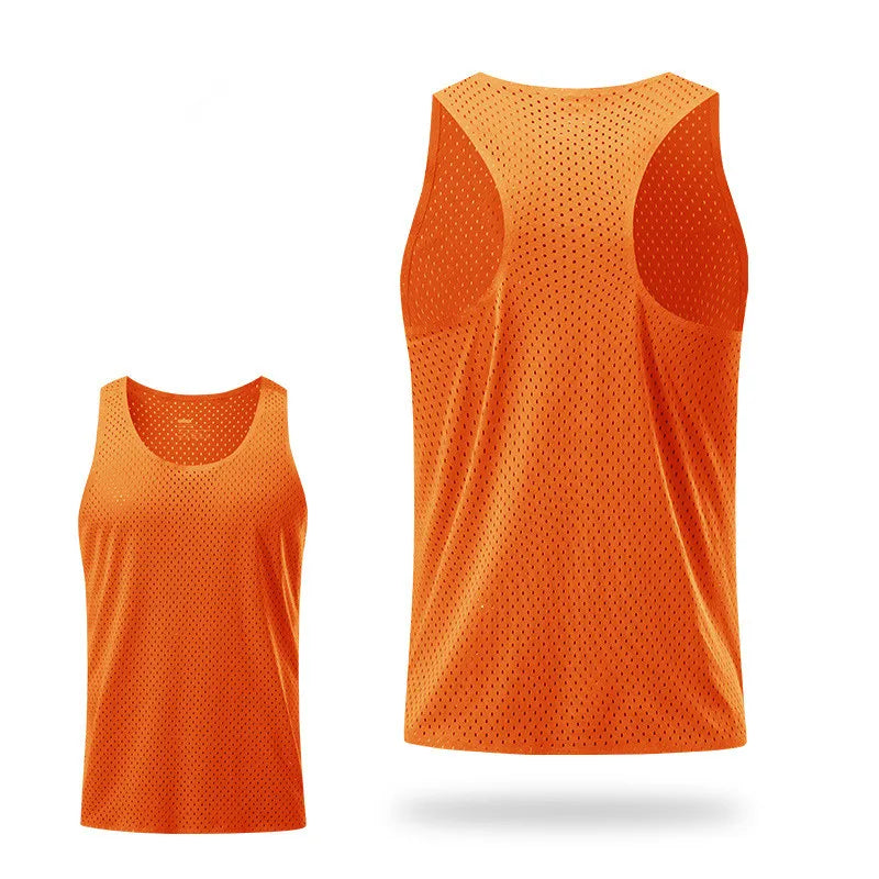 5 Colors Men's Marathon Running Quick Dry Training Top Mesh