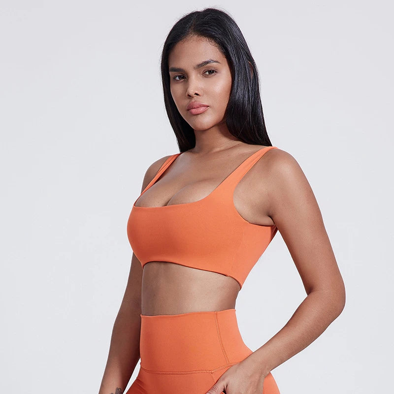Sexy U-Neck Sports Bra Gym Workout