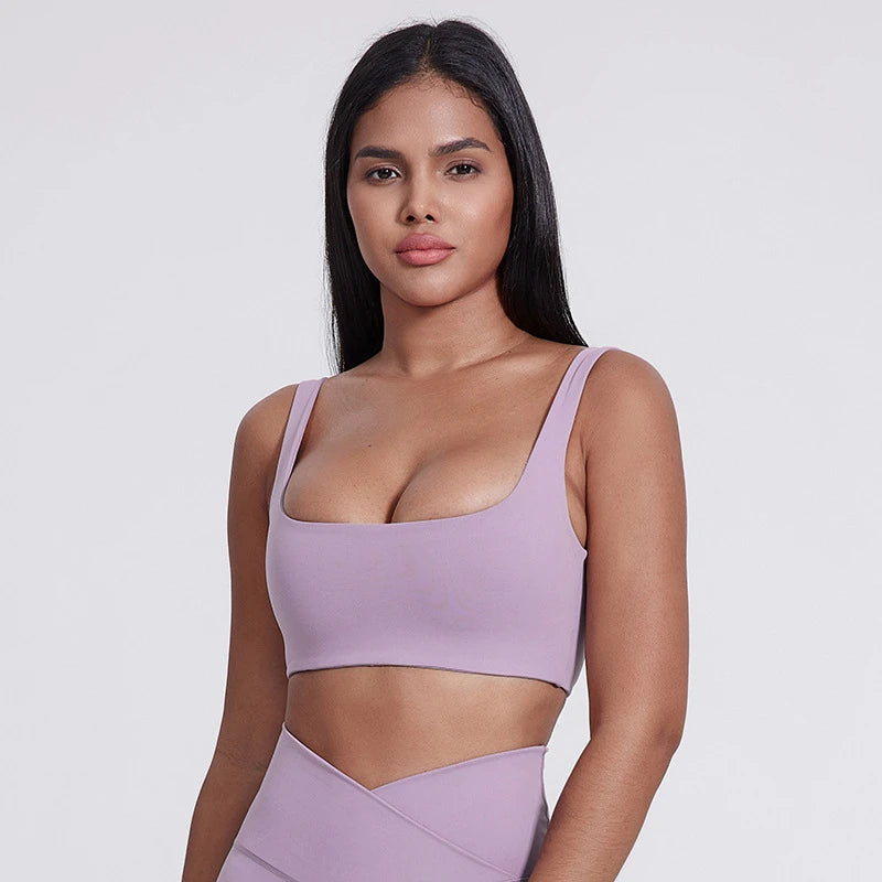 Sexy U-Neck Sports Bra Gym Workout