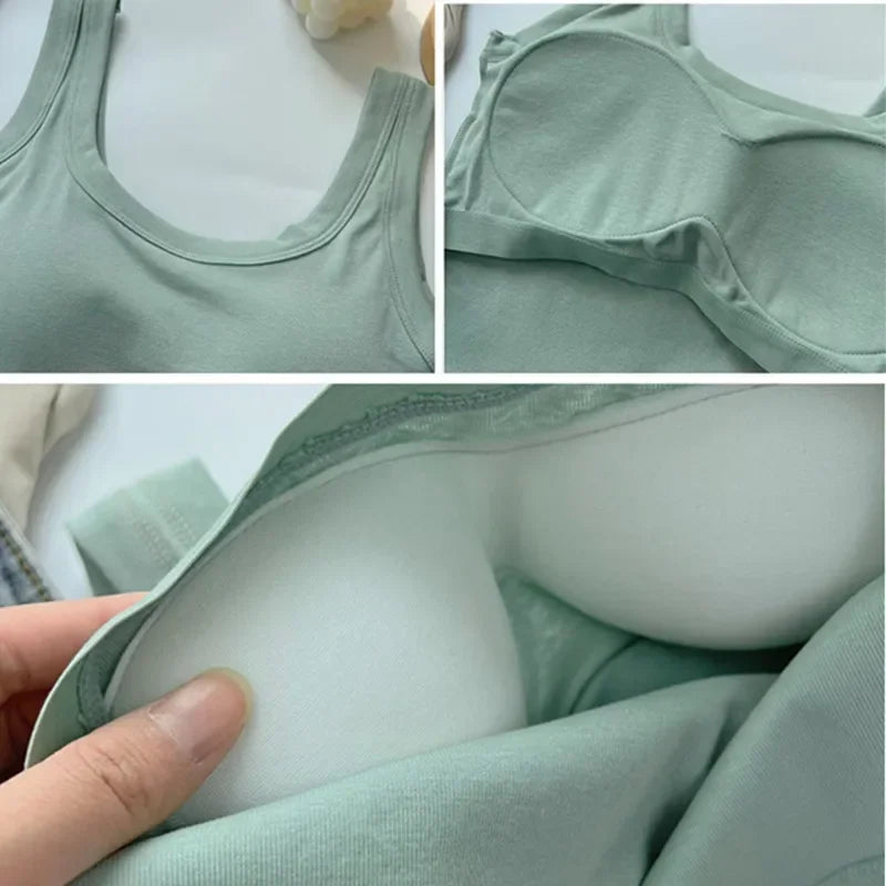 Sports Yoga Vest Underwear Black White Bra Tank Top Women