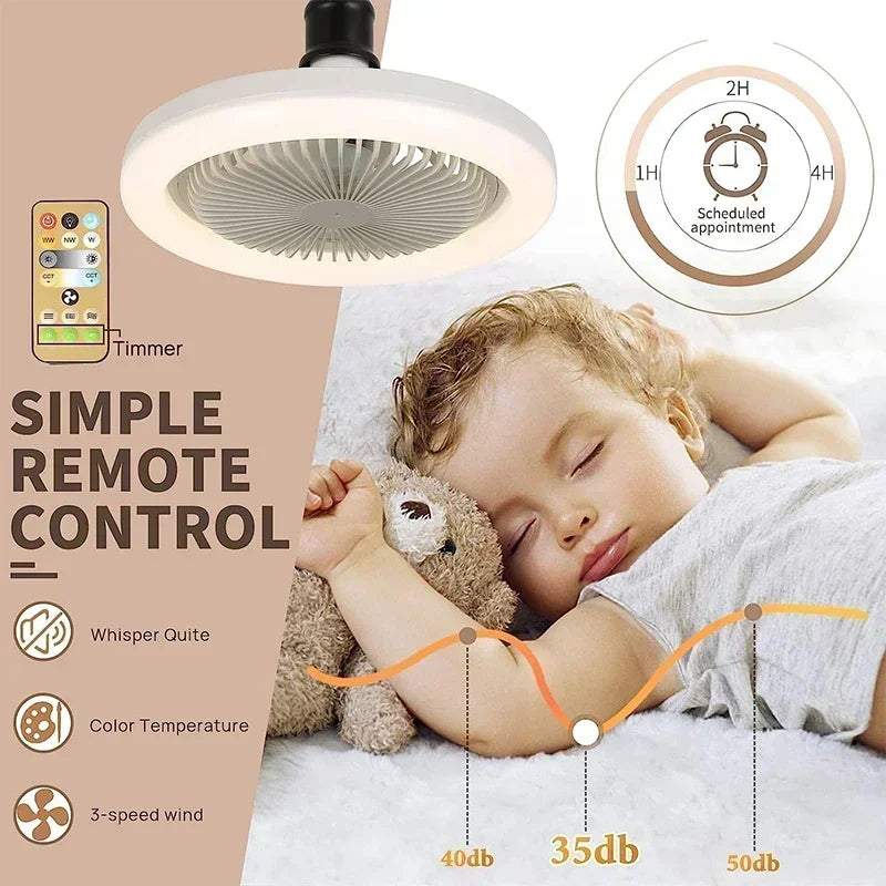  Smart 2 In 1 Ceiling Fan With Remote Control Lighting