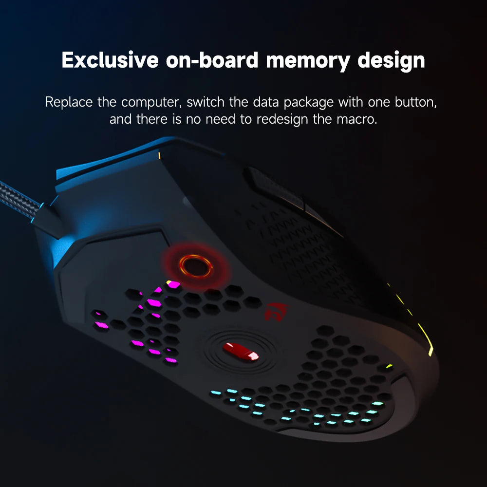 Redragon Lightweight 55g Honeycomb Gaming Mouse