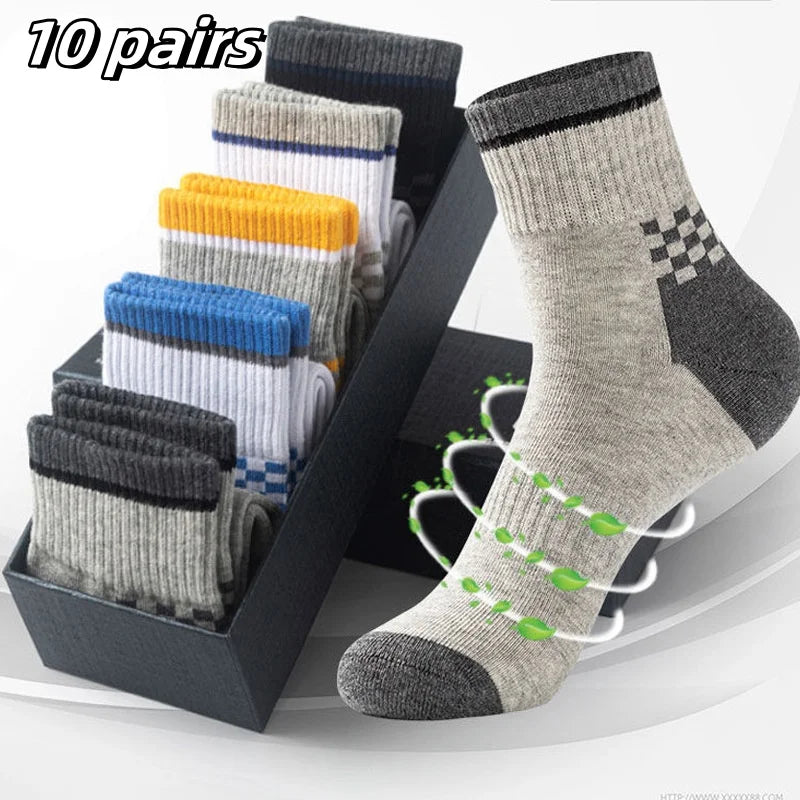 10pairs Breathable Cotton Sports
