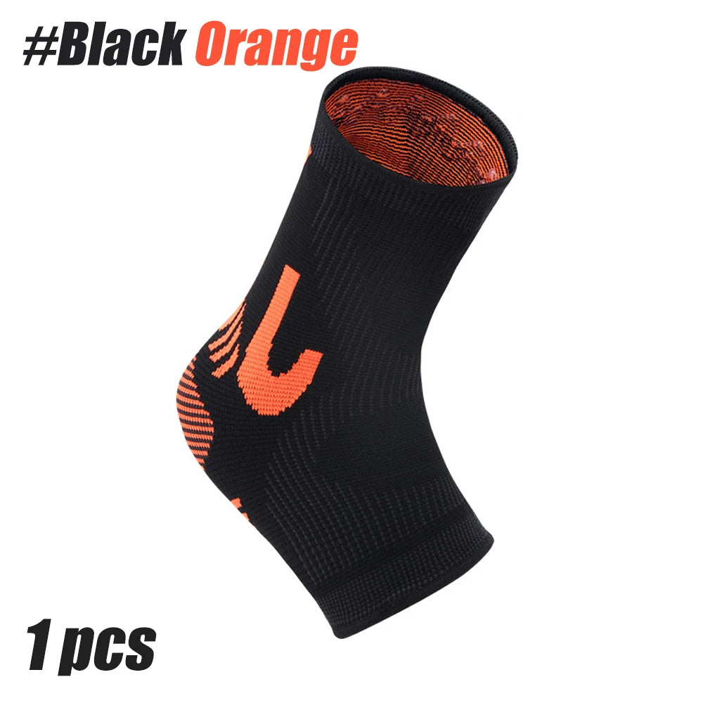 1Pcs Ankle Compression Sleeve for Women/Men,Ankle Brace for Sprained, Toeless Compression Sock for Arch & Heel Pain Relief