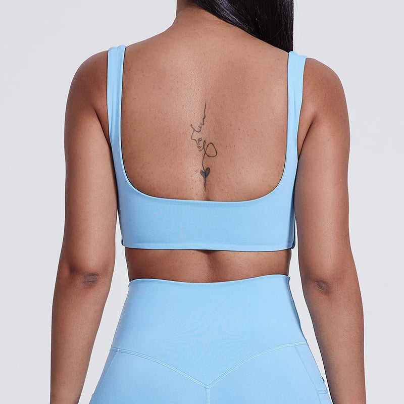 Sexy U-Neck Sports Bra Gym Workout