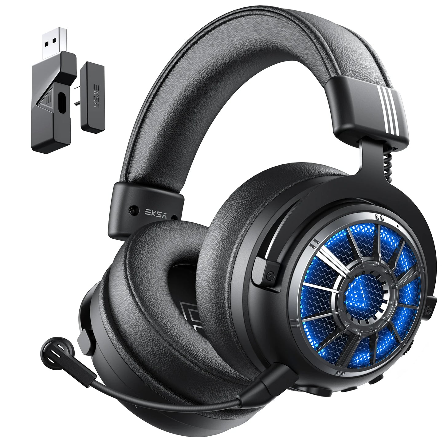 EKSA E5000 BT 2.4GHz Wireless Headphones Bluetooth 5.3 Gaming Headset