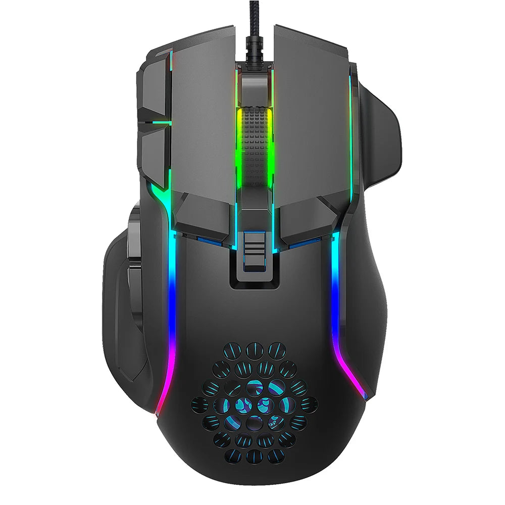 RGB Backlight Mause Gamer 10 Buttons Programming 7200dpi