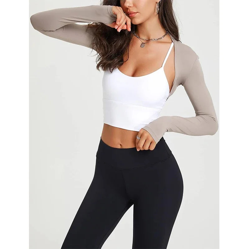 Aiithuug Workout Ballet Shrug Arm Sleeves