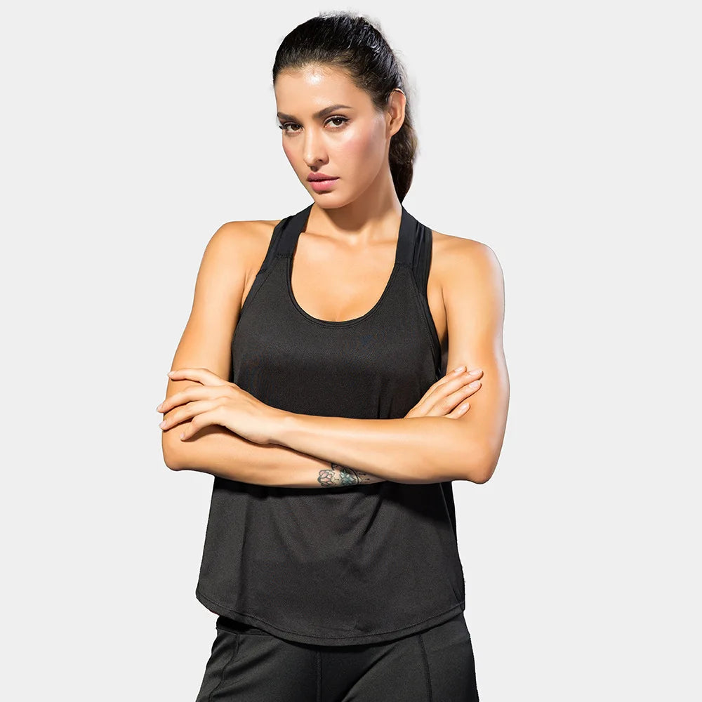 Yoga tops ladies gym shirts