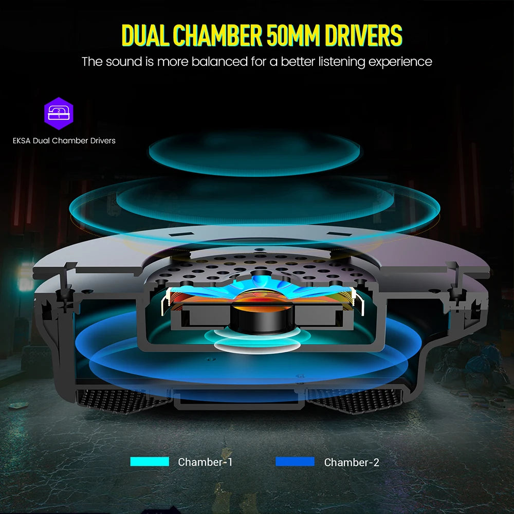EKSA E900 Pro Upgraded Gaming Headset Gamer 7.1