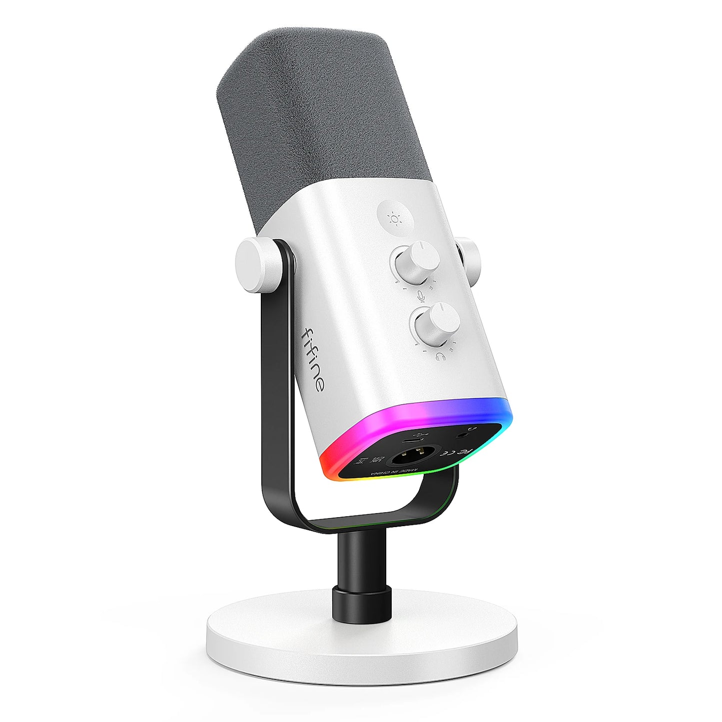 FIFINE USB/XLR Dynamic Microphone with Touch Mute Button