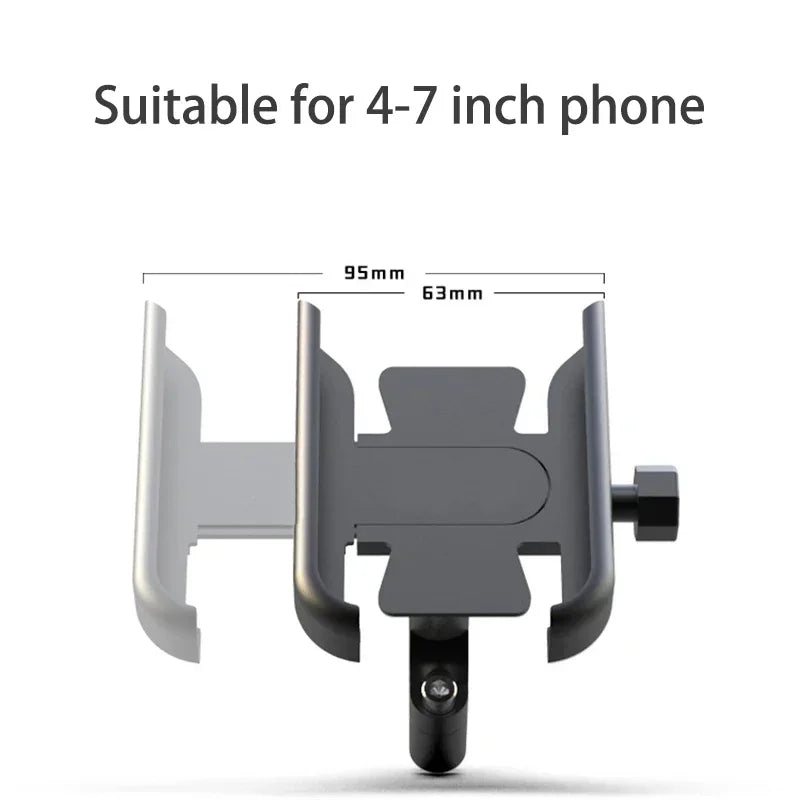 VIKEFON Aluminum Alloy Motorcycle Bike Bicycle Phone Holder for 4-7 inch